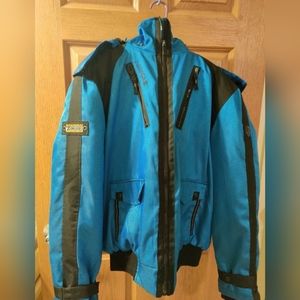Noize Weather Gear XXL Blue & Black Winter Ski Jacket Extreme Sub Zero Gear